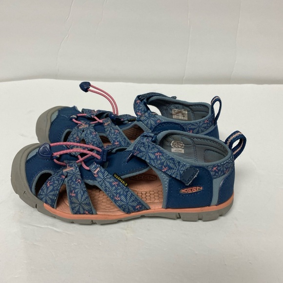 Keen Seacamp II CNX Blue & Peach Size 4 Kid Sandals - Picture 2 of 6
